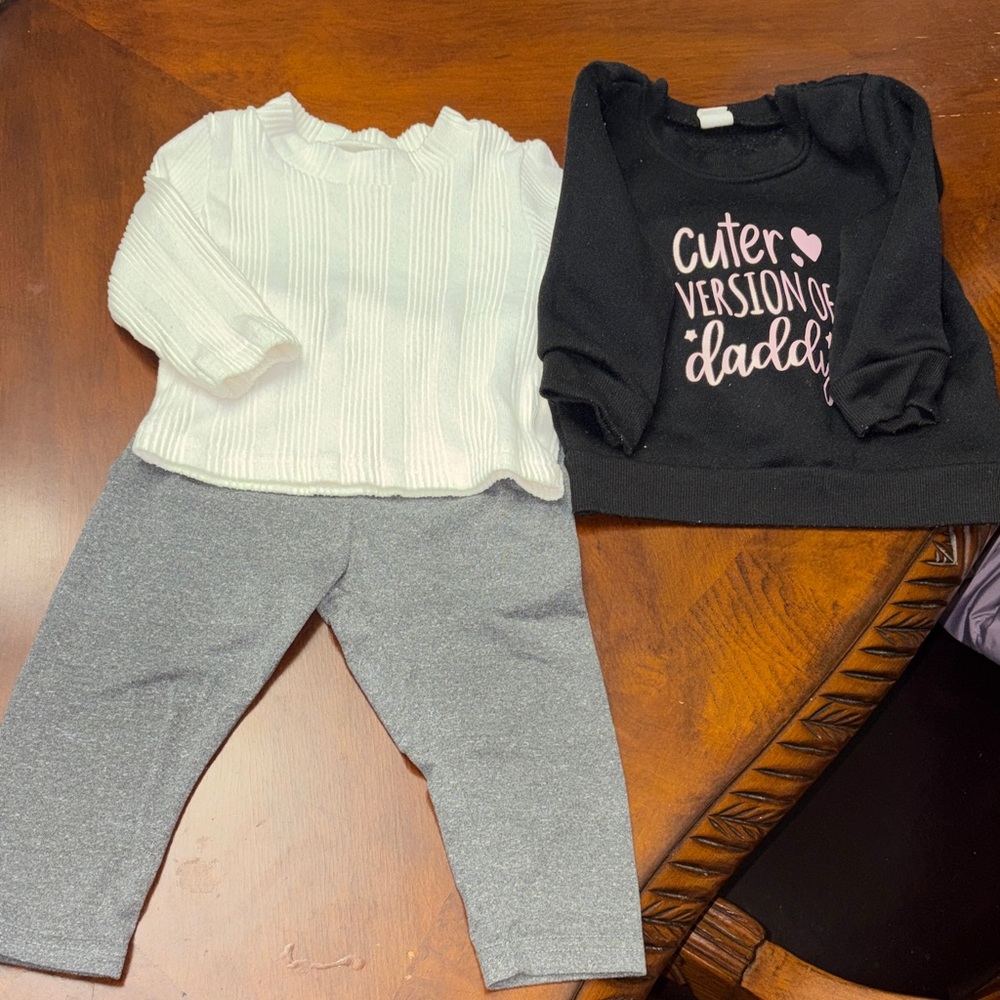 SHEIN Black Baby Top with Pink Text